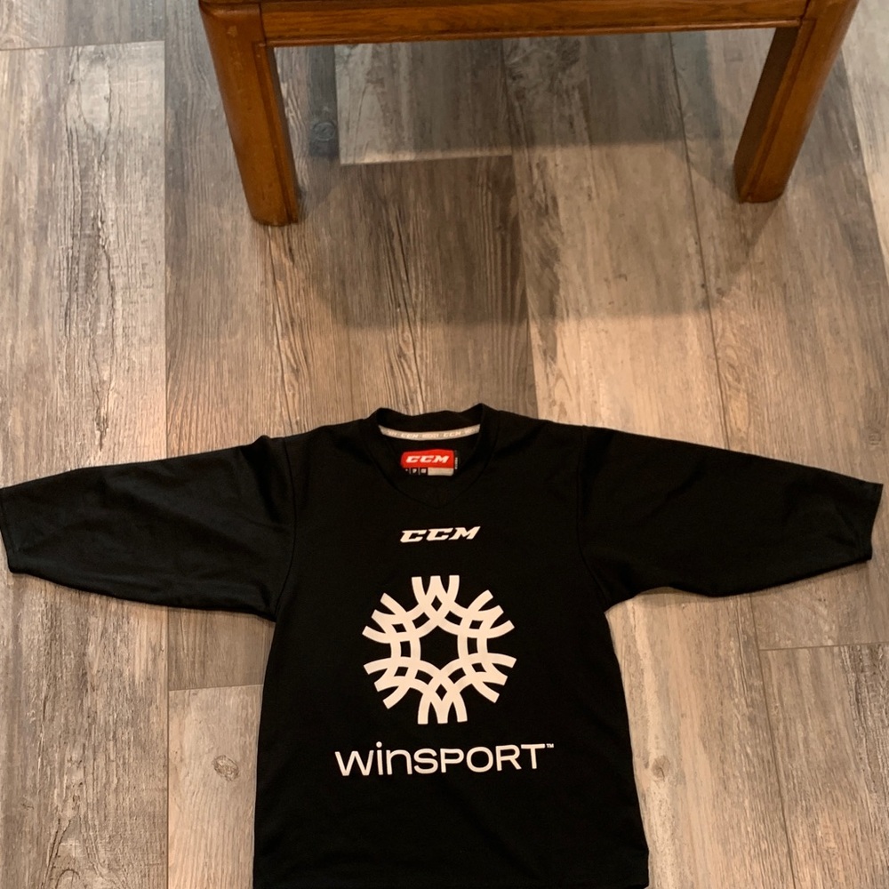 Kids Black Hockey Shirt
